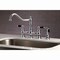 Kingston Brass KS3271PKLBS Duchess Bridge Kitchen Faucet W/ Brass Sprayer, Chrome KS3271PKLBS - alternate 4